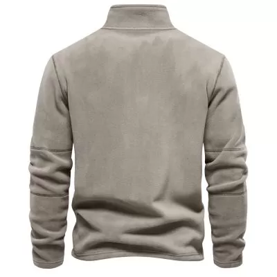 Sweatshirt à demi-zip à col montant pour homme