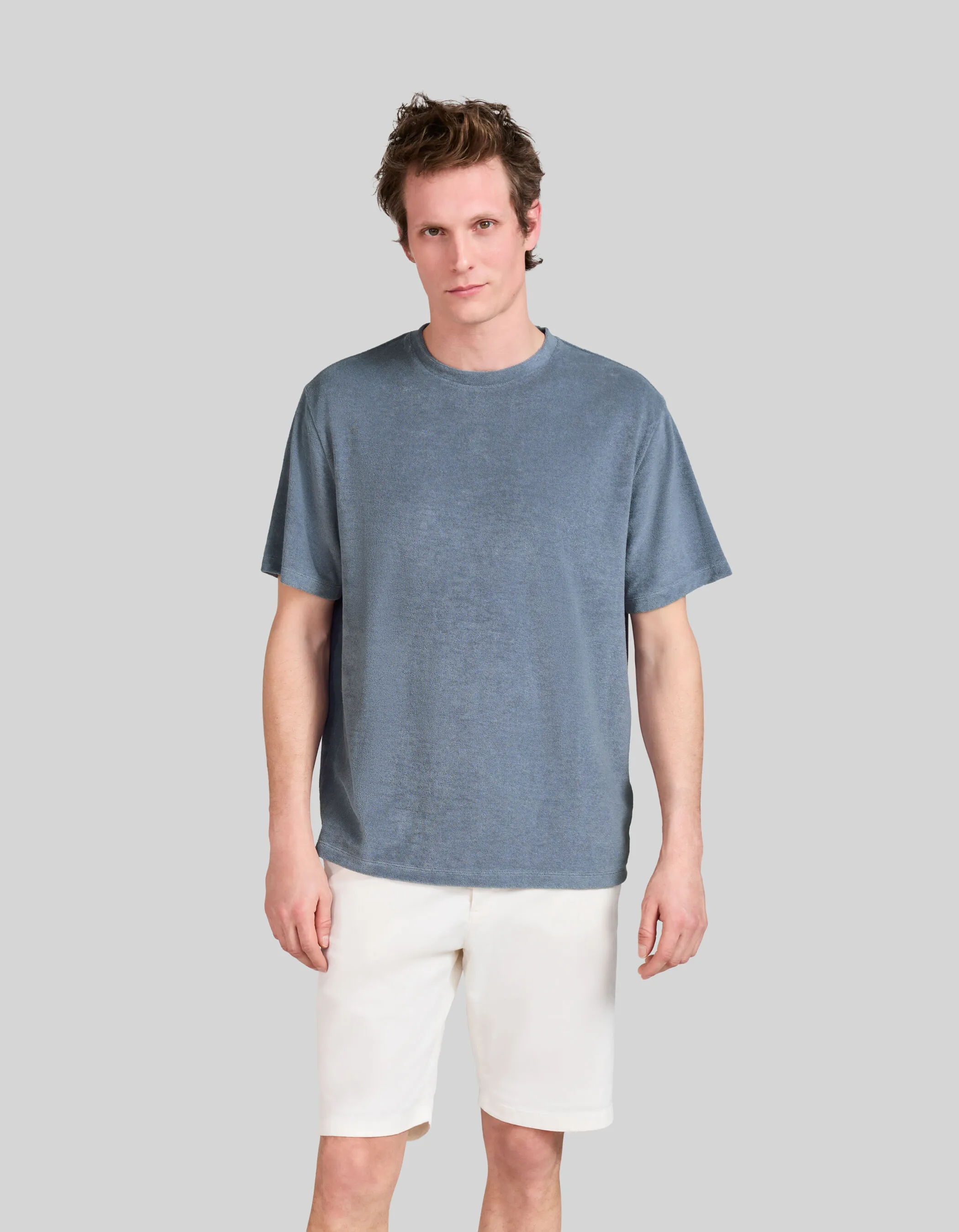 T-shirt light blue en éponge Homme