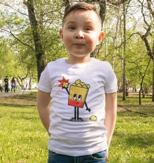 T-shirt Pop-corn Day - Modèle enfant | Grafitee