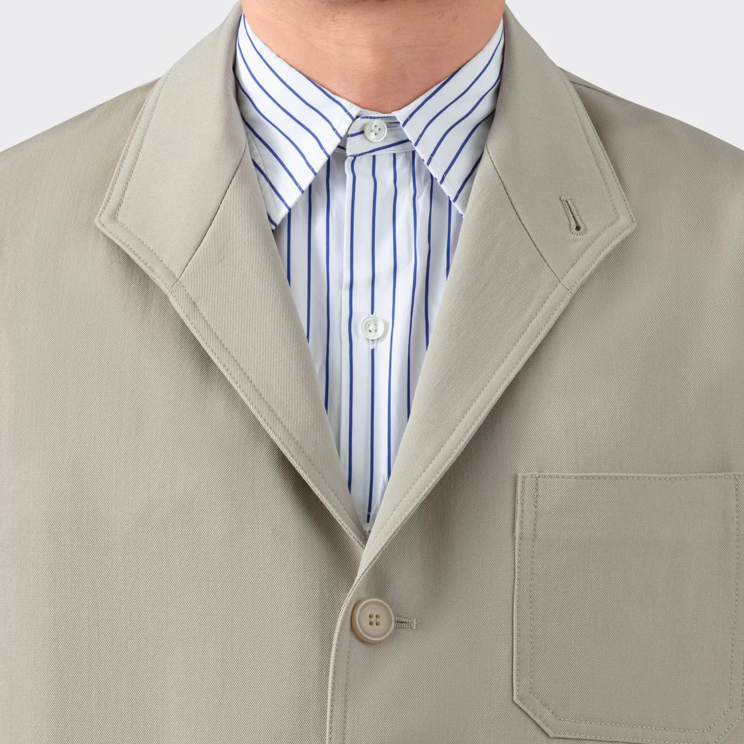 Teba Jacket Gabardine de Laine : Beige