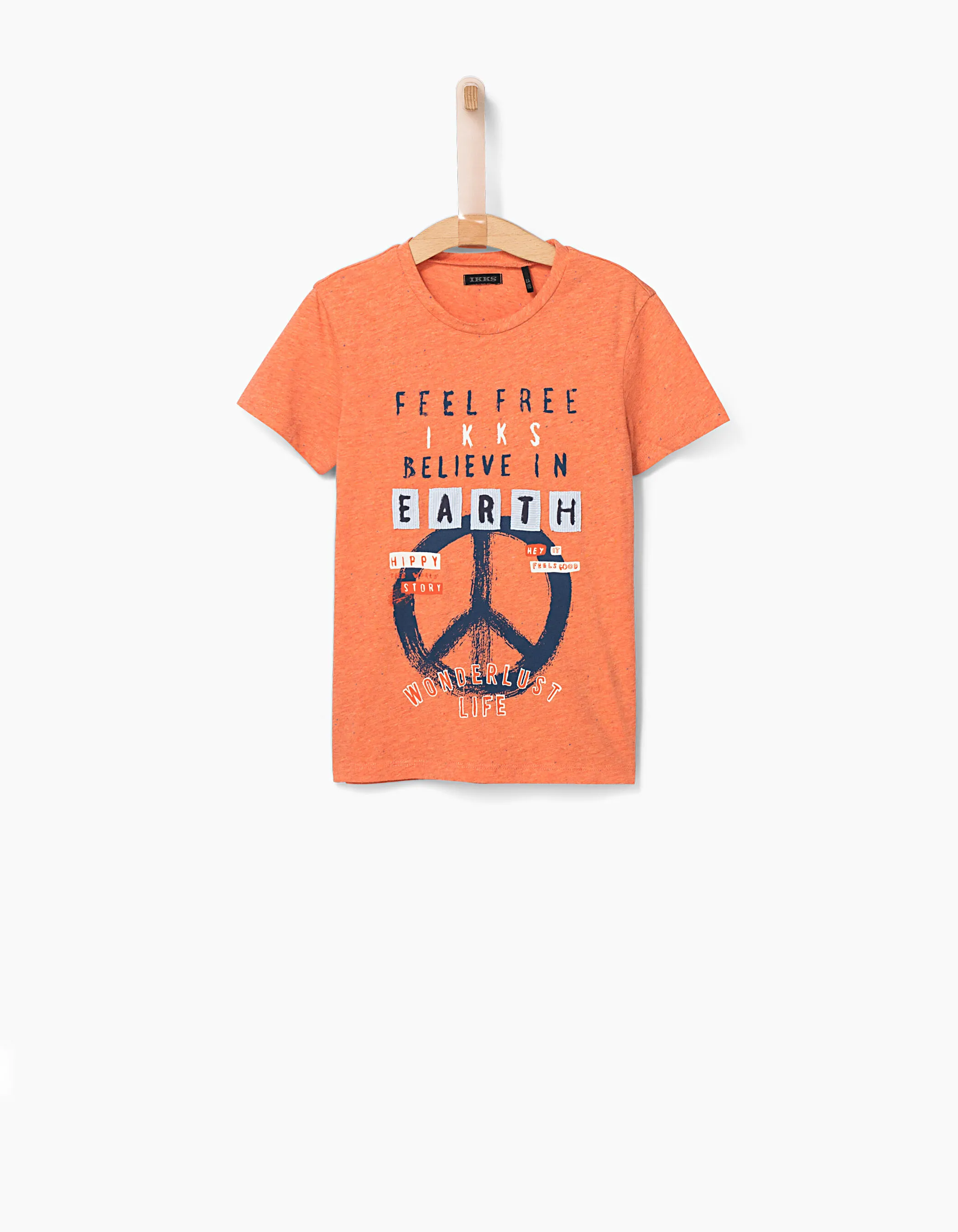 Tee-shirt terracota Peace & Love garçon