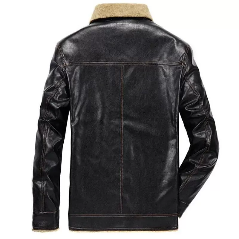 Veste Aviateur Col Fourrure Homme