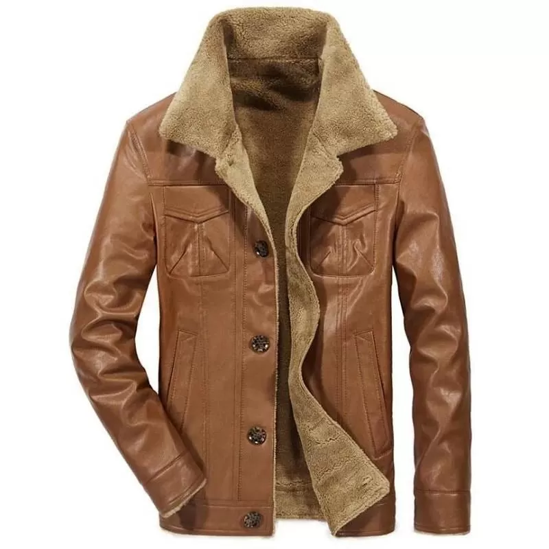 Veste Aviateur Col Fourrure Homme