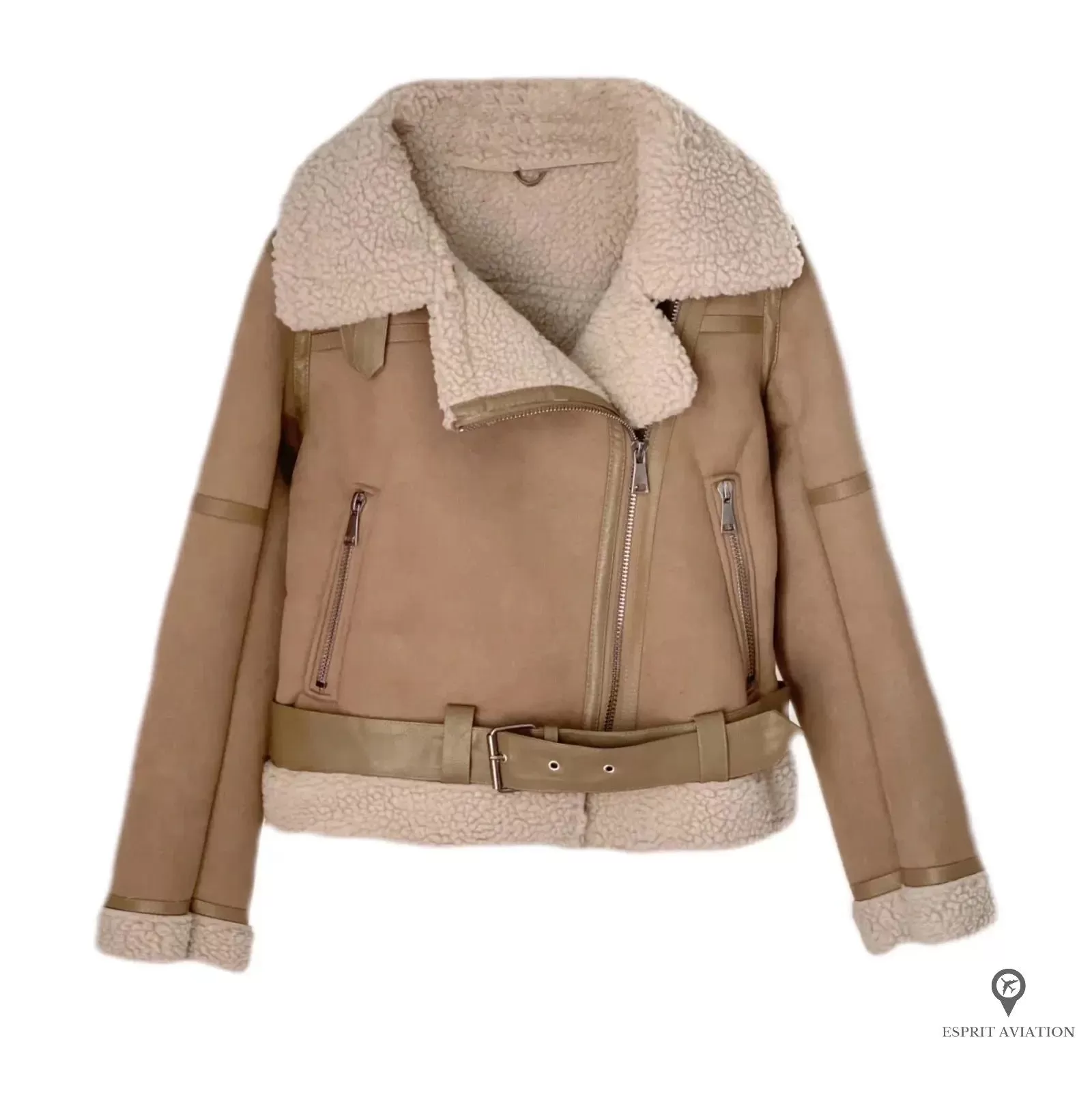 Veste Aviateur Femme Camel