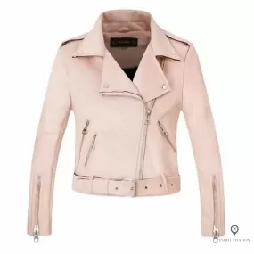 Veste aviateur femme couleur rose