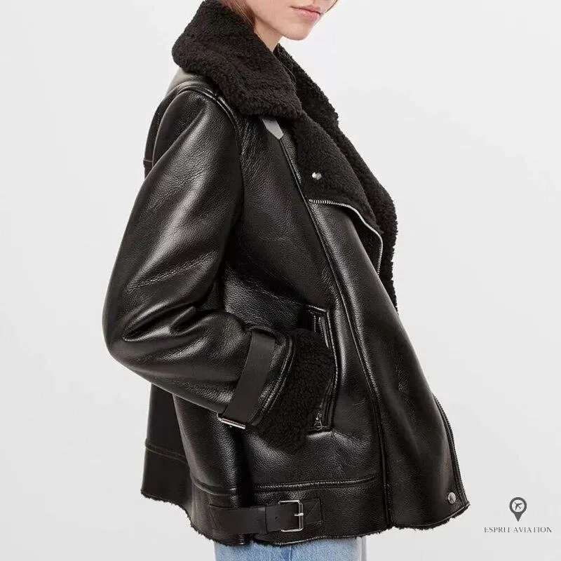 Veste Aviateur Femme Fourrure