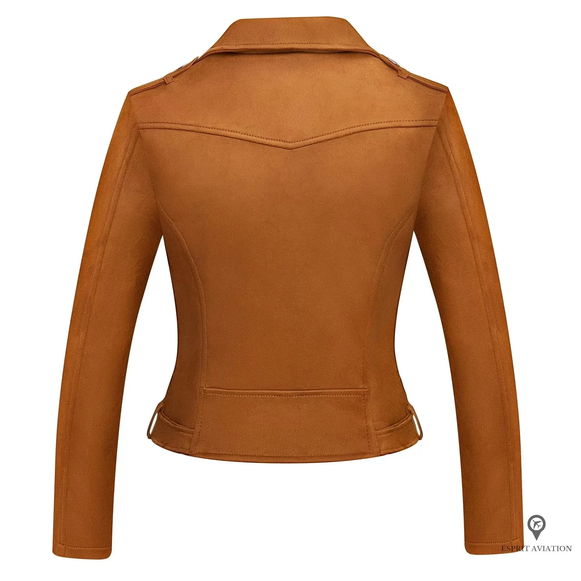 veste aviateur femme marron