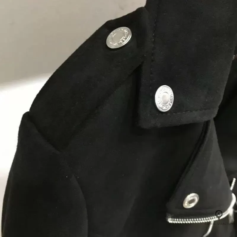 veste aviateur femme noir