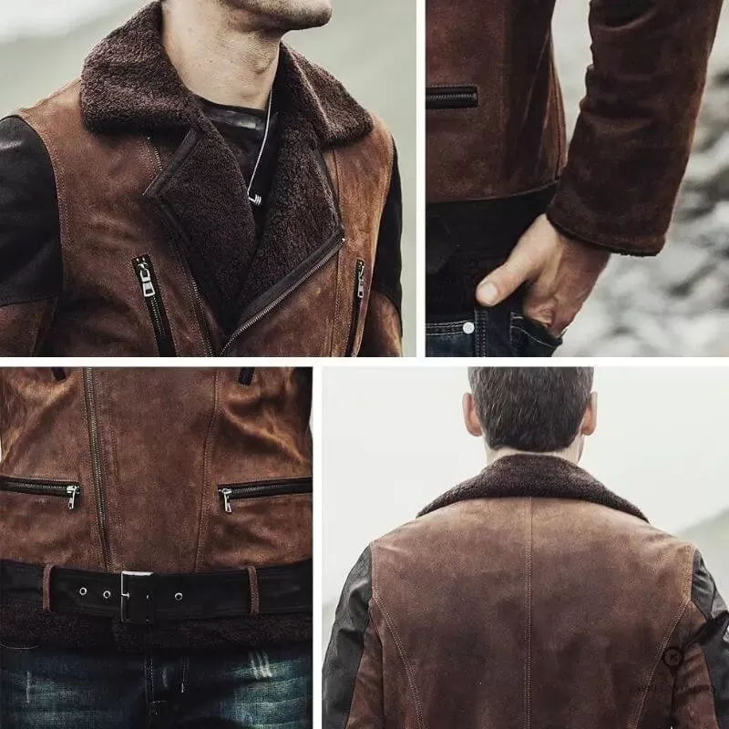 Veste Aviateur Homme Marron