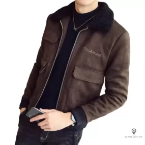 Veste Aviateur Homme<br/> Bomber Marron