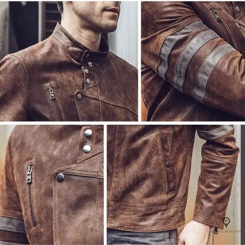 Veste Aviateur Homme<br/> Marron Clair