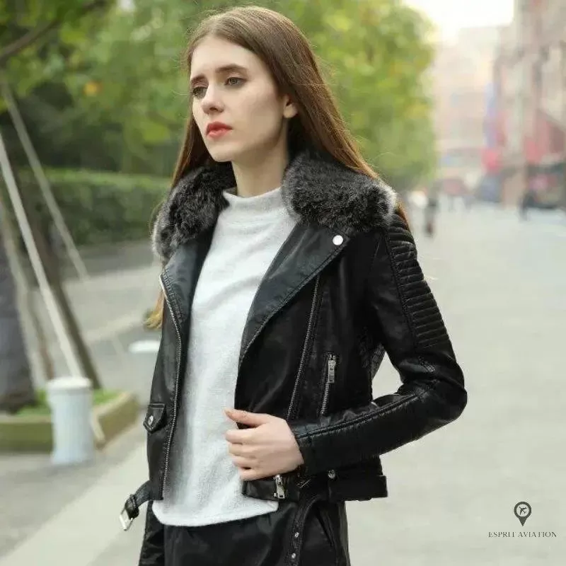 Veste aviateur tendance hiver femme