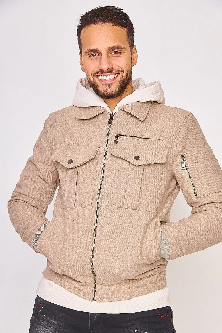 Veste beige uni