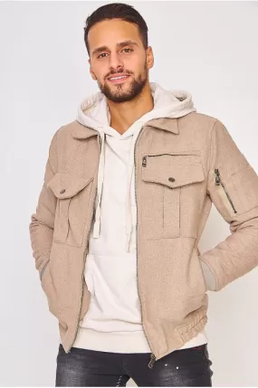 Veste beige uni