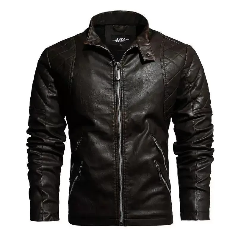 Veste cuir biker vintage