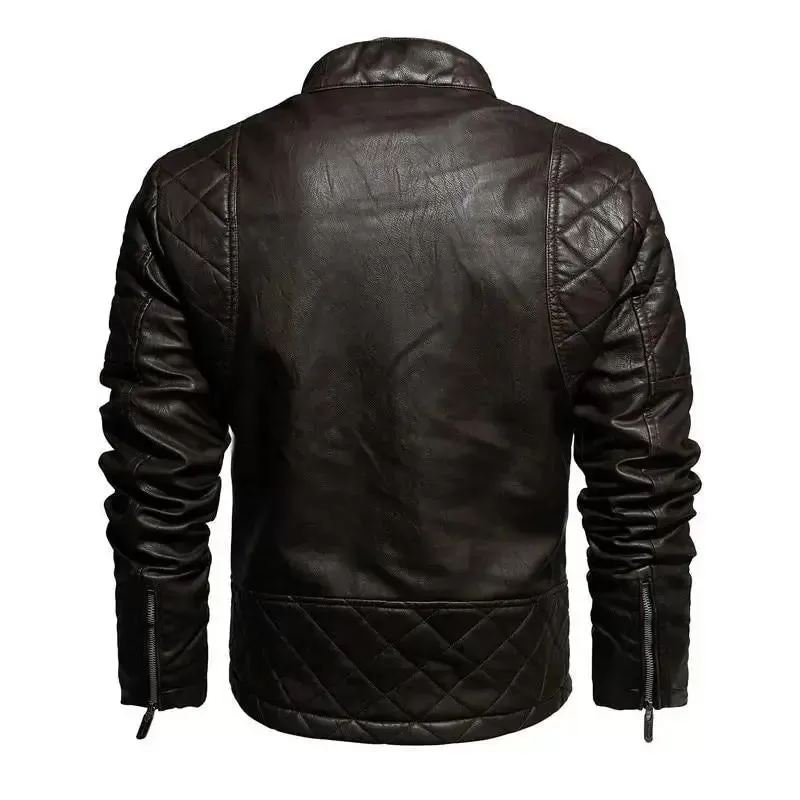 Veste cuir biker vintage