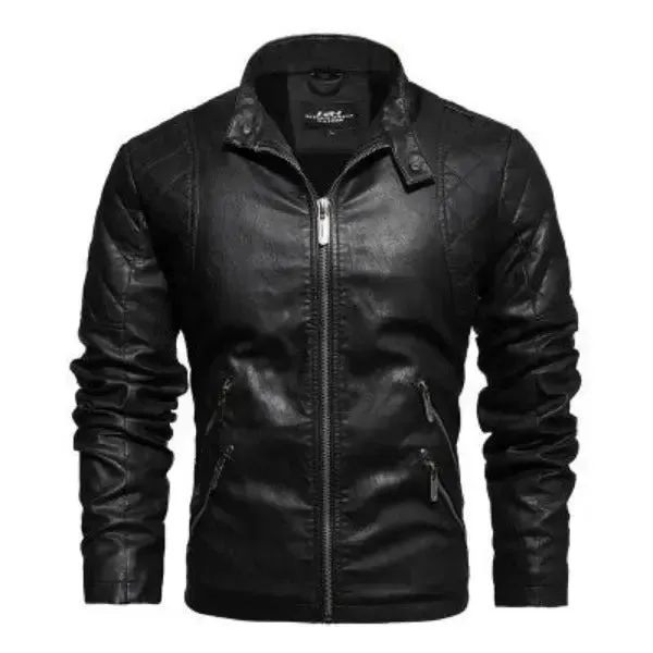 Veste cuir biker vintage