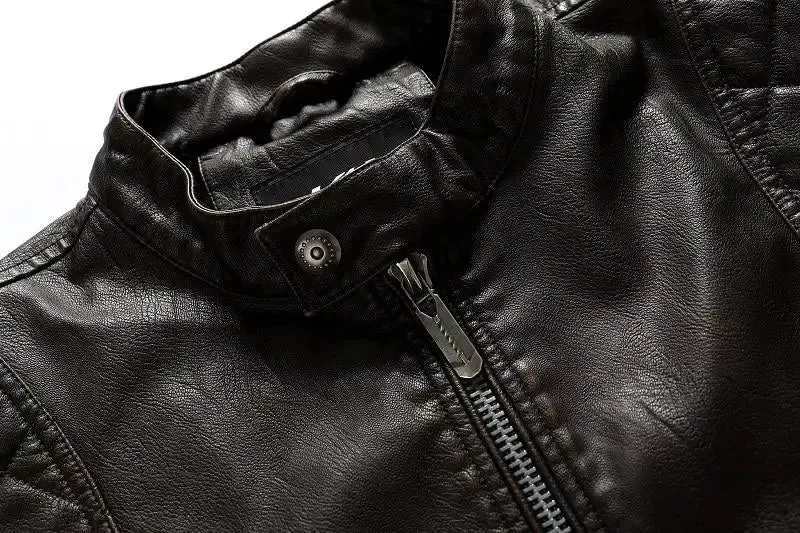 Veste cuir biker vintage