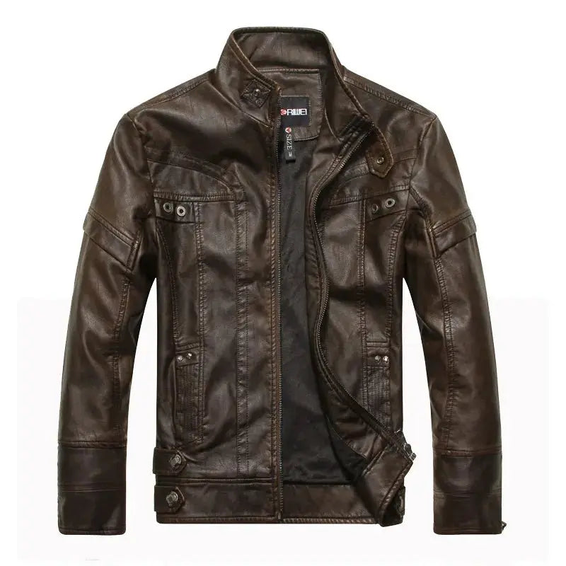 Veste Cuir Homme style Cafe racer