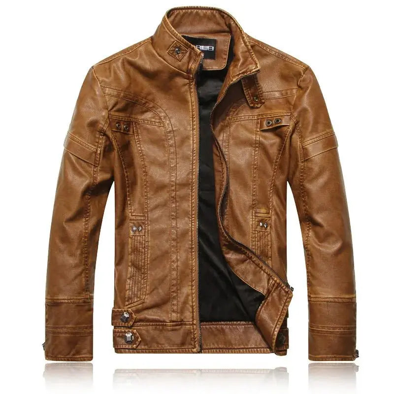 Veste Cuir Homme style Cafe racer