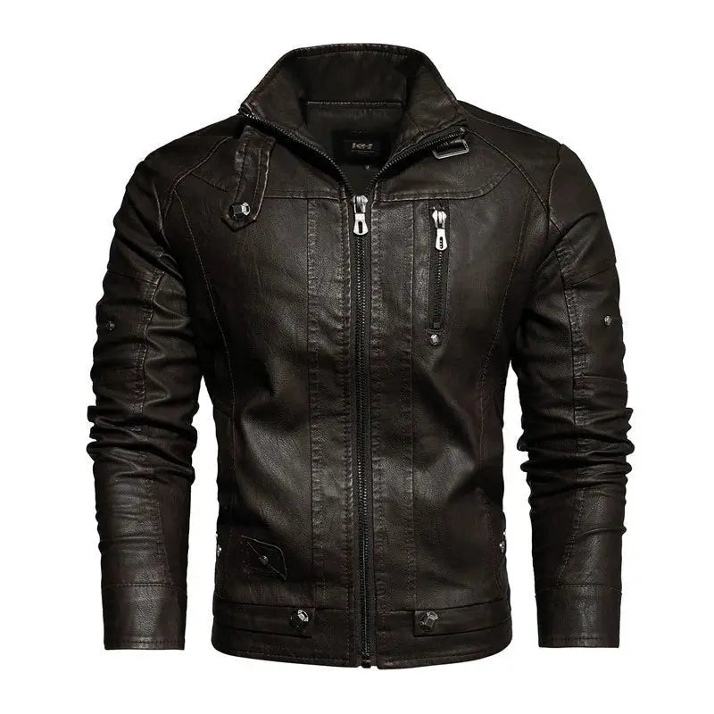 Veste cuir homme style motard