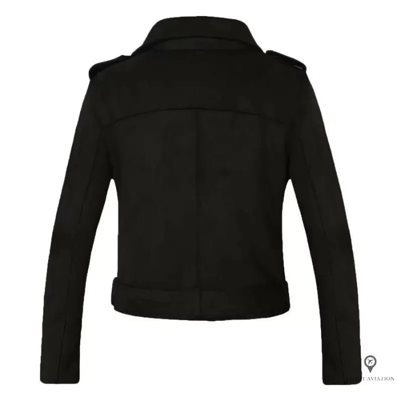 Veste d'aviateur perfecto femme couleur noire