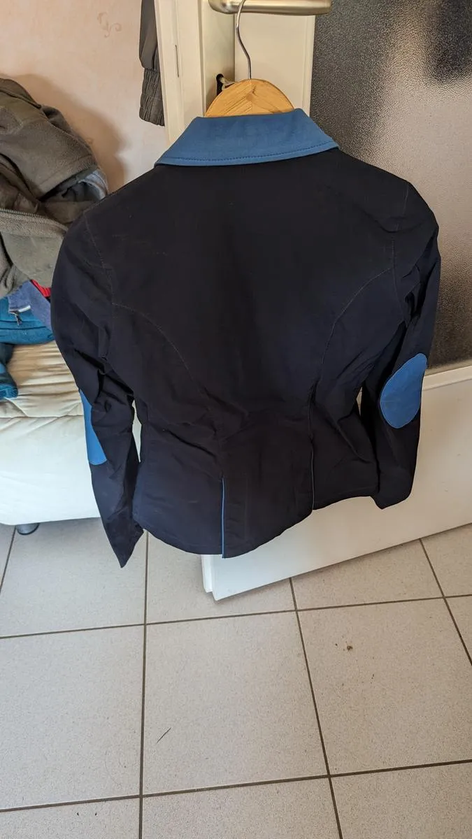 Veste de concours privilège équitation bleue