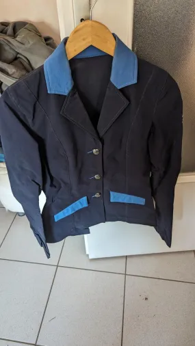 Veste de concours privilège équitation bleue