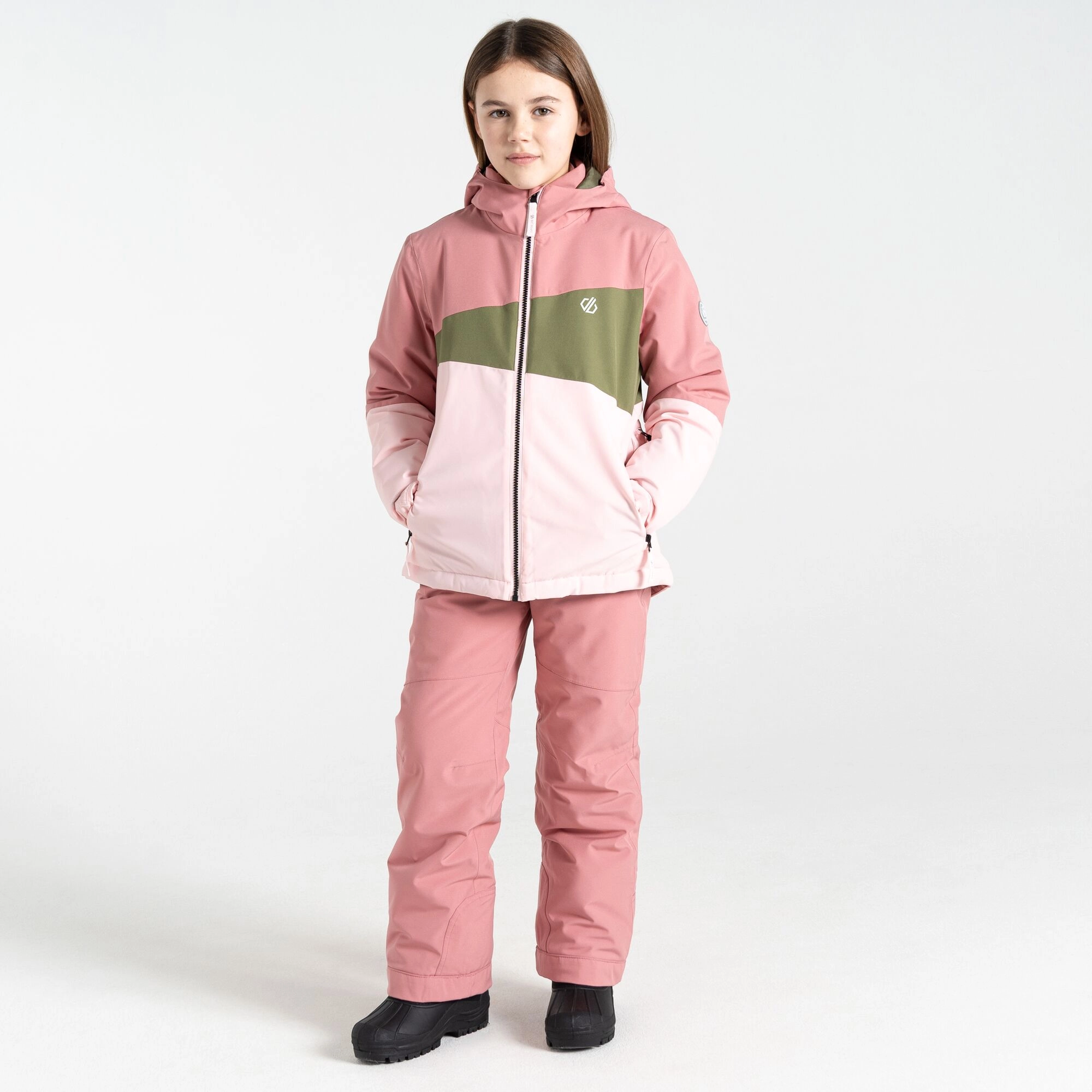 Veste de ski Enfant Steazy II | Rose Poudré Et Vert