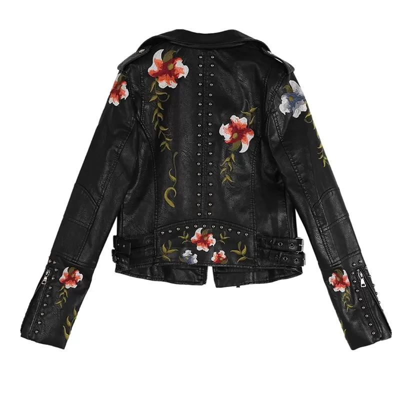 Veste Fleurie Style Rock