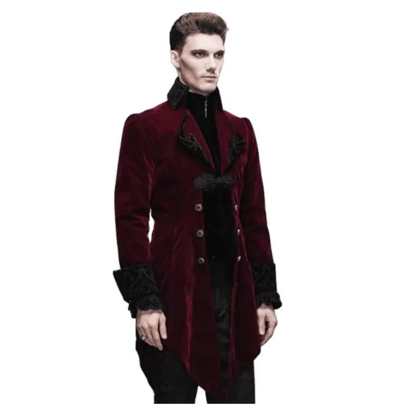 Veste Gothique Rouge Homme