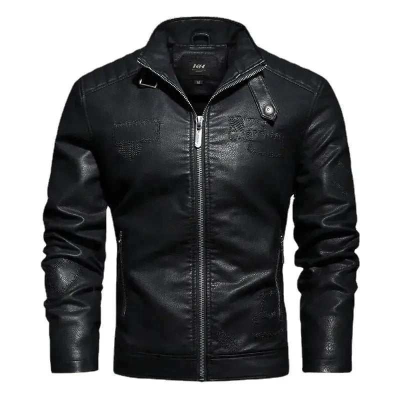 Veste homme cuir noir vintage