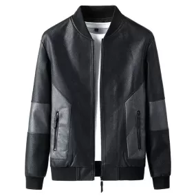 Veste homme sport cuir Mi-Saison