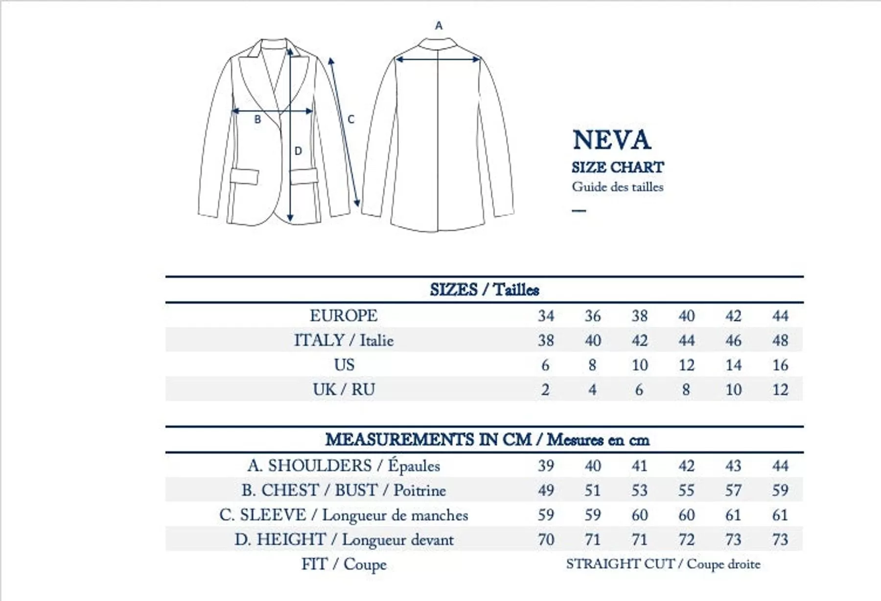 Veste Neva coton beige