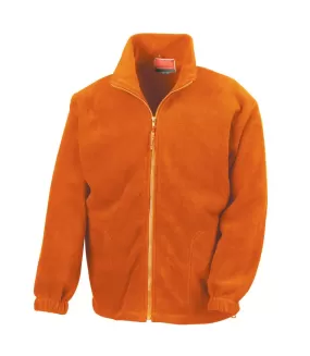 Veste polaire adulte orange Result