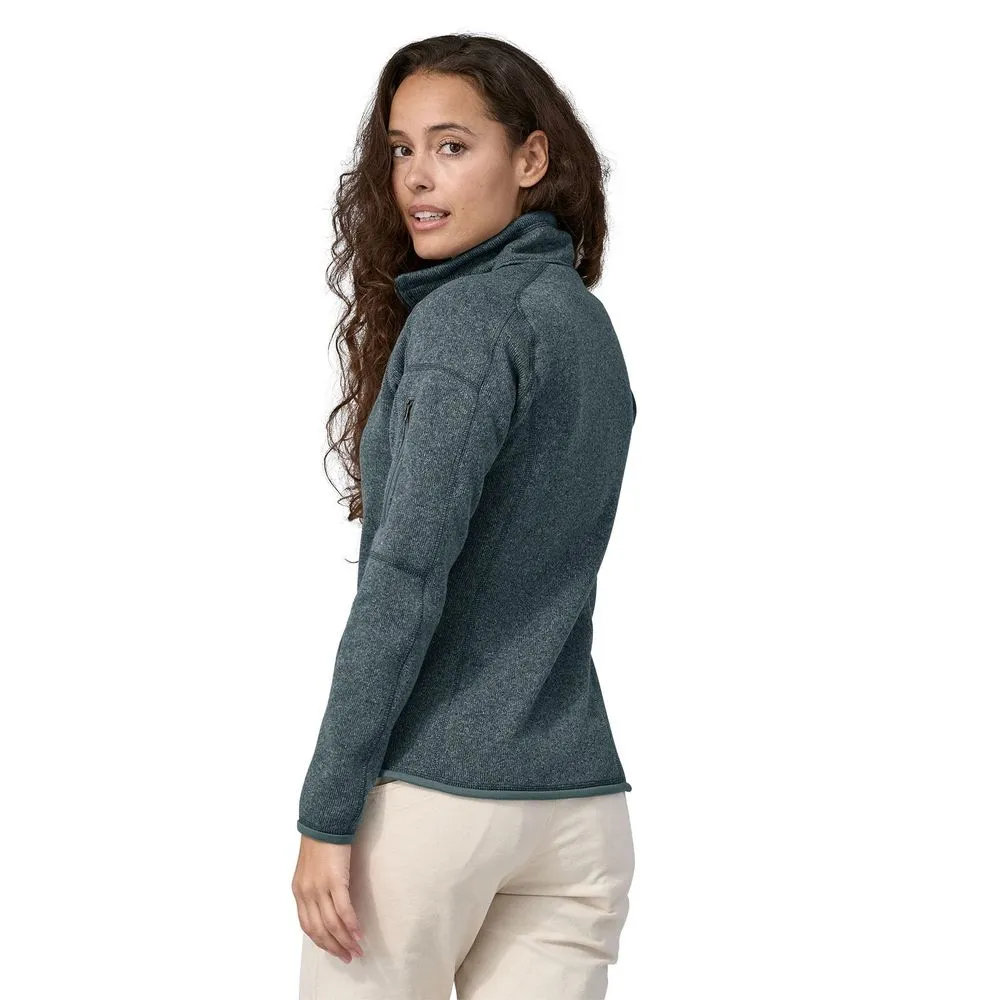 Veste polaire en matière recyclée | bleu "w's better sweater jkt nouveau green" femme