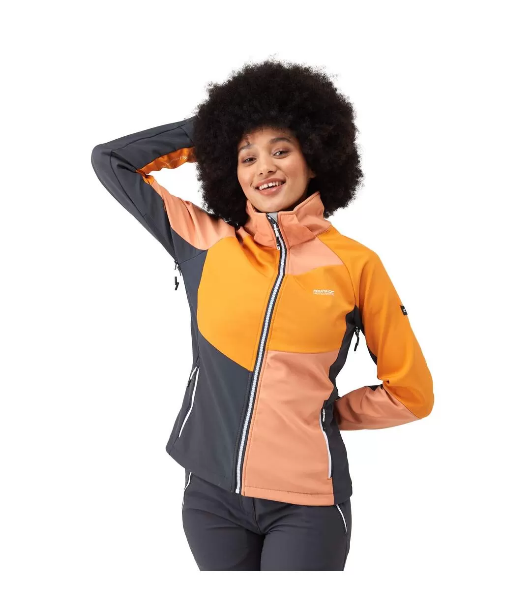 Veste softshell desoto femme orange clair / orange Regatta