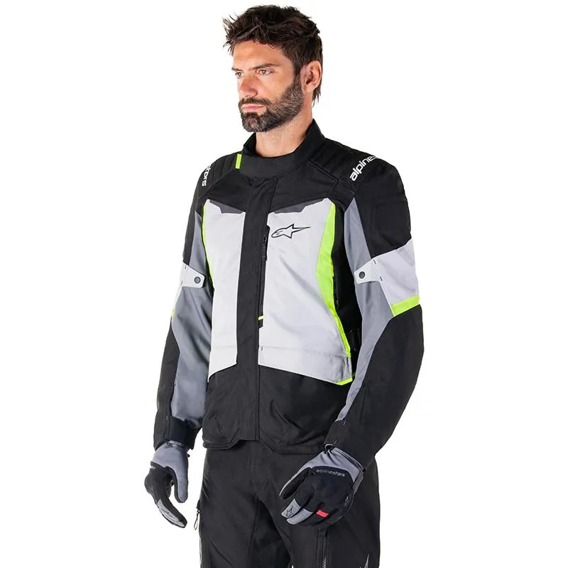 Veste ST-1 WATERPROOF ALPINESTARS noir/gris/jaune - MAXXESS.FR, Veste moto