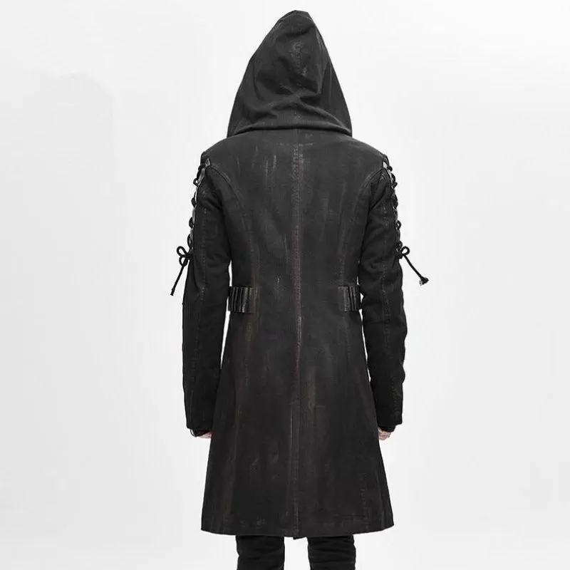 Veste Steampunk Trench Coat à Capuche