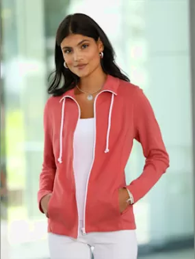 Veste sweat belle qualité interlock