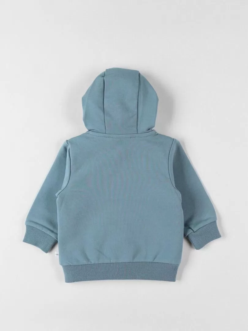 Veste sweat à capuche, sauge Noukie's - Bleu