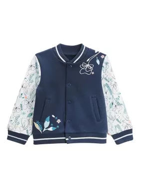 Veste teddy bébé en molleton Misscerise - Bleu